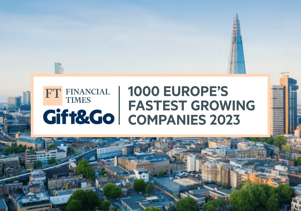 Gift & Go in Top 5 of FT1000’s Fastest Growing Companies Gift&Go