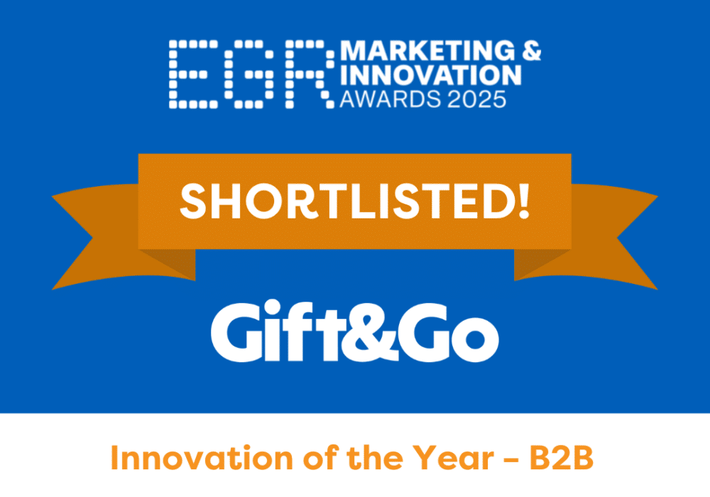 Gift&Go shortlisted for Innovation of the Year – B2B at EGR Marketing & Innovation Awards 2025